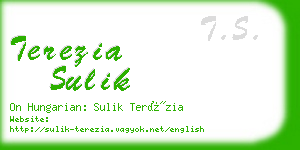 terezia sulik business card